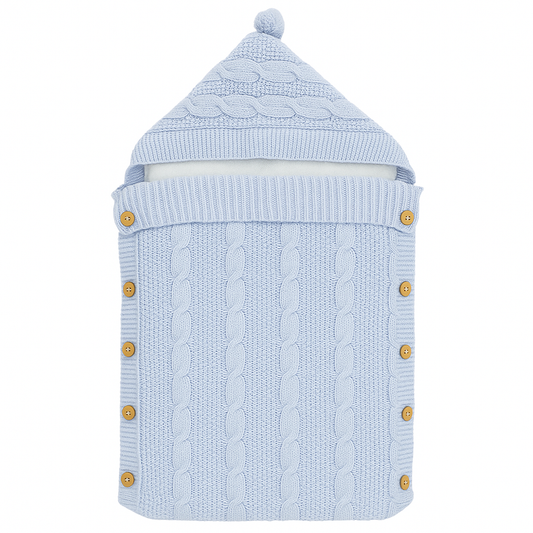 Baby Knitted Blanket with Hood